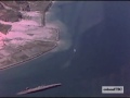 aerial views of beached and sunken japanese ships in kure may 1946