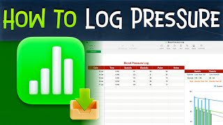 Blood Pressure Tracker Log for Apple Numbers Template and Tutorial