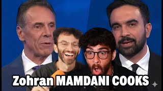 Zohran COOKS Andrew Cuomo In The NYC Mayoral Debate | Hasanabi #zohranmamdani #mamdani #usa #nyc