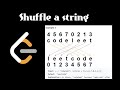 how to shuffle a string in Python and C++ ||Leetcode # 1528