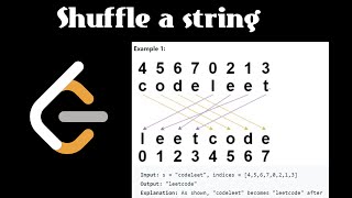 how to shuffle a string in Python and C++ ||Leetcode # 1528