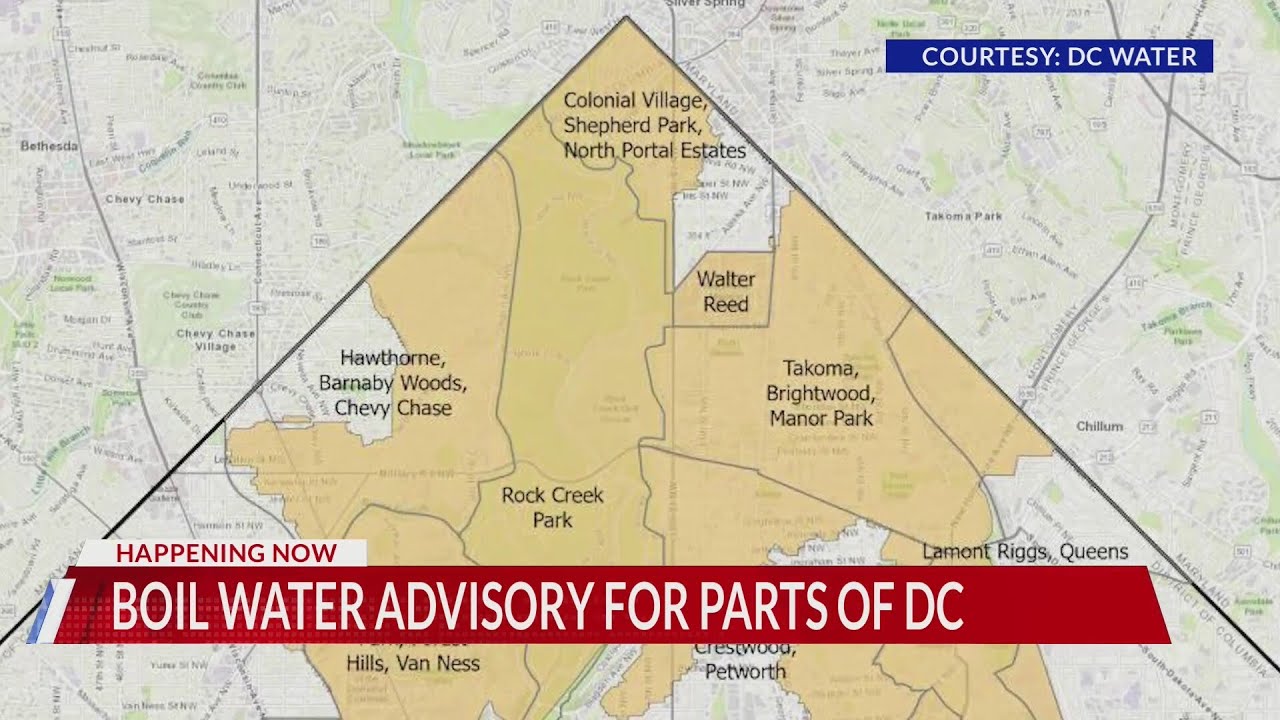 DC Water Issues Boil Water Advisory - YouTube