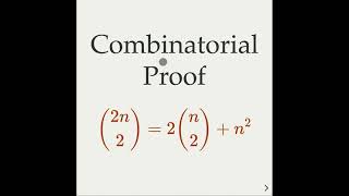 Count in 2 ways - combinatorial proof of an equality