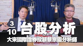 '24.10.03【財經一路發】大來國際證券投顧蔡宗園分析師台股分析