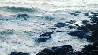 Dabhol beach #furious waves #konkan