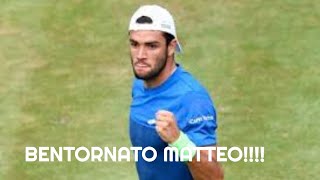 ATP STOCCARDA: Berrettini-Albot 6-2 4-6 6-3. Bentornato Matteo!!!!