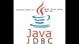 jdbc create table example in MYSQL Database