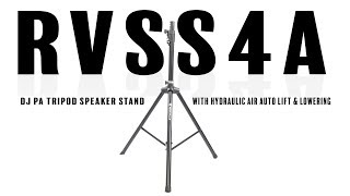 The Rockville RVSS4A is the Air Assisted Hydraulic System PA Speaker Stand every Professional Needs