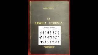 La Lingua Etrusca   #language #history #cuneiform #books #ancient #babylonian #tarih #hittite