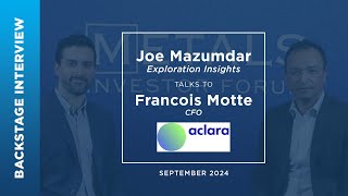 Francois Motte of Aclara Resources talks to Joe Mazumdar at Metals Investor Forum | September 2024