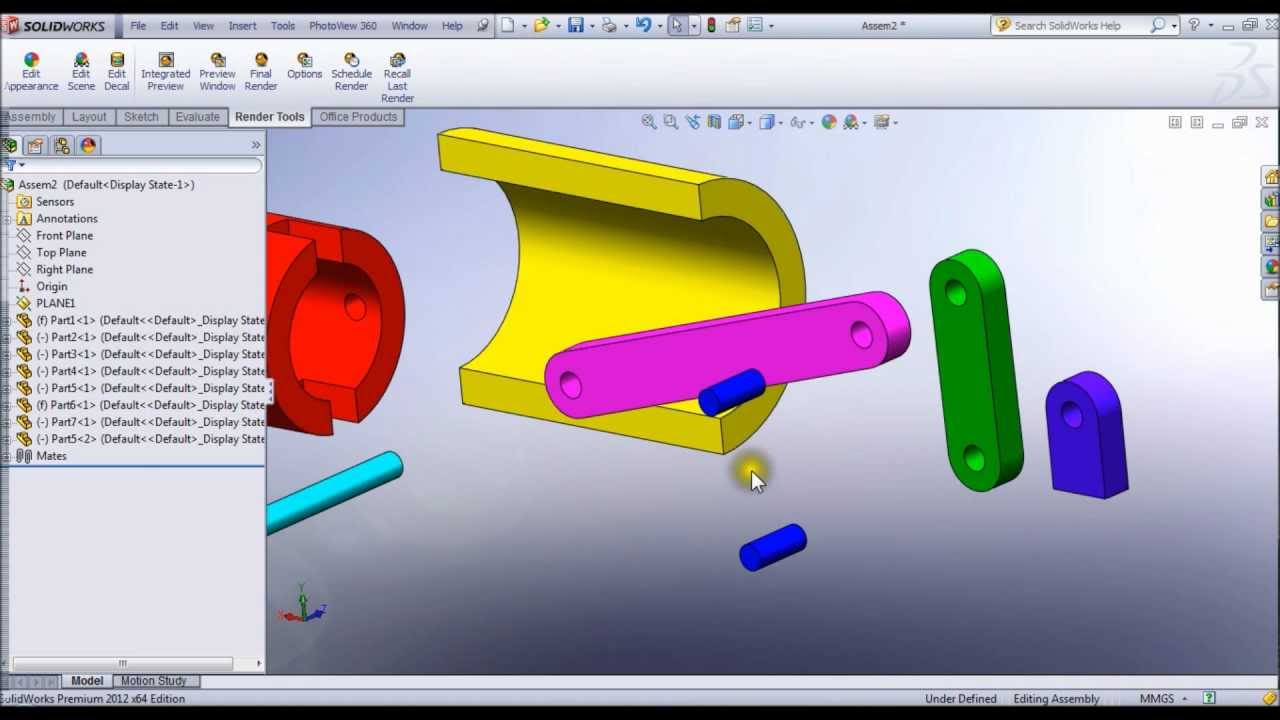 How To Animate A Solidworks Assembly - YouTube