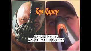 Bane's voice - Tom Hardy || The Dark Knight Rises - Movie vs Reality  🐶