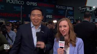 WATCH: Andrew Yang reflects on his debate performance | Sixth Democratic Debate