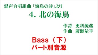 4. 北の海鳥 パート別音源 Bass（下）用～組曲「海鳥の詩」より～（歌詞つき）