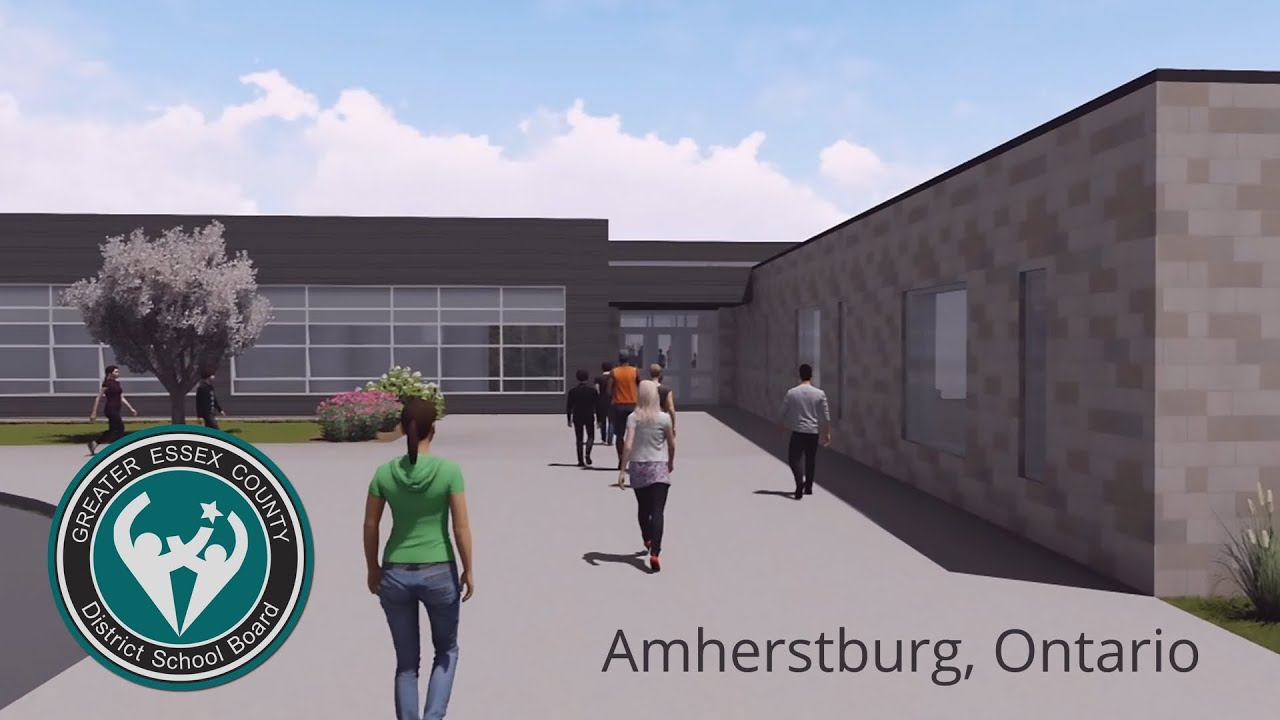 GECDSB - New Secondary School Build In Amherstburg Ontario - YouTube