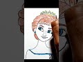 How to draw Anna from Frozen/#shorts /#youtubeshorts