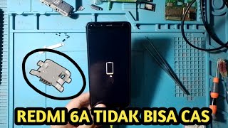 Cara ganti konektor cas redmi 6A dengan solder tanpa blower // Redmi 6A tidak bisa dicas