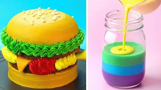 Perfect Hamburger Cake Decoration You'll Love | Most Satisfying Cake Decorating Tutorials | So Yummy