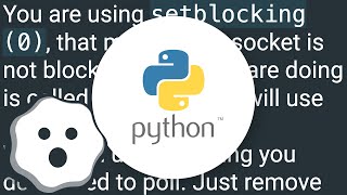Python server program has high cpu usage