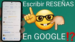 📱⭐ Como DEJAR una RESEÑA en GOOGLE desde el MÓVIL PASO a PASO