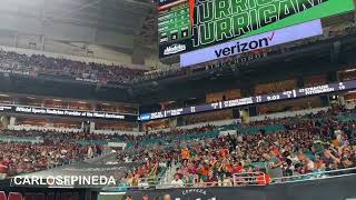 FSU fans War Chant at Miami game