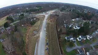 Brookeville Bypass Construction Flyover, Wednesday, December 14, 2022, 4:20 PM, HD 1080, P2V+