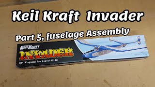 Keil kraft Invader - Part 5  fuselage assembly  #keilkraft #modelplane #balsaplane