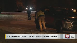 Icy Conditions Shut Down Roads Across North Alabama