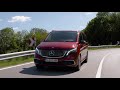 Mercedes-Benz EQV 300 in Hyacinth red Driving Video