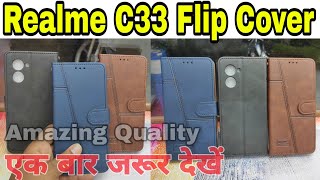 Flip Cover, Amazing Quality, एक बार जरूर देखें, Realme C33 Flip Pause,