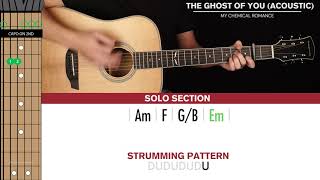 The Ghost Of You Acoustic Guitar Cover My Chemical Romance 🎸|Tabs + Chords|
