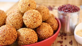 Crispy and tasty sesame balls