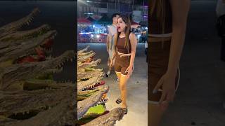 Foreigners vs Indians in Thailand Street food 🐊🦀 #funny #comedy
