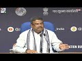 press conference by union minister dharmendra pradhan