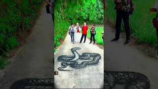 3D snake painting #shorts