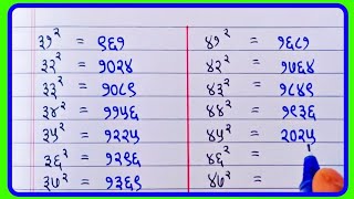 31 ते 50 वर्ग | 31 te 50 Varg Marathi | 31 to 50 Square | 31 te 50 varg marathi