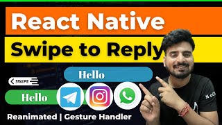 React Native Swipe to Reply Animation like WhatsApp🔥 | Engineer Codewala