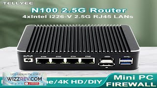 12th Gen Intel N100 Soft Router 4xi226-V 2.5G LAN 1*COM RJ45 Fanless Review