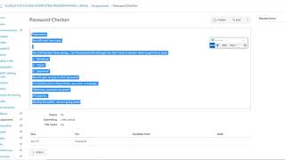 Password Checker Program Introduction - Java One