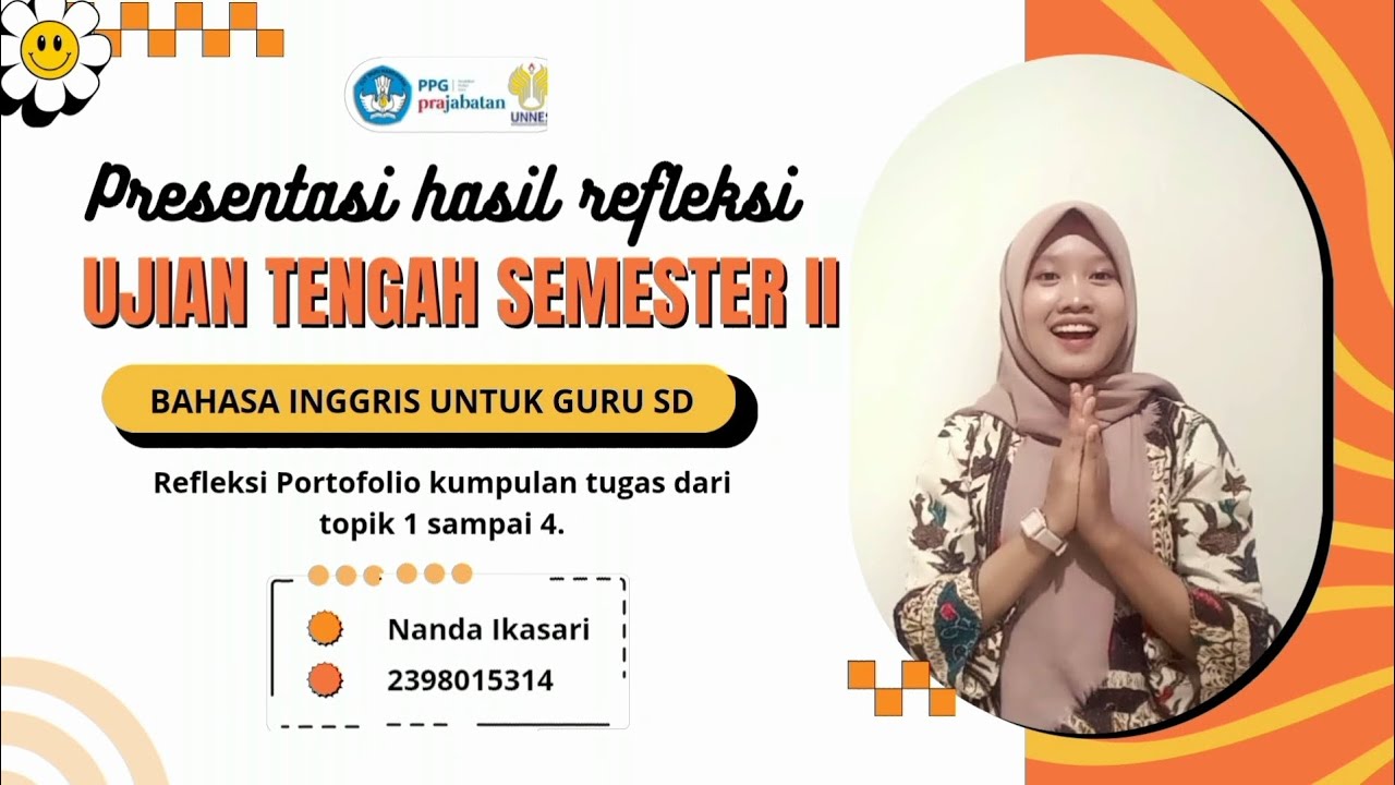 Presentasi Hasil Refleksi Tugas Portofolio Bahasa Inggris Untuk Guru SD ...