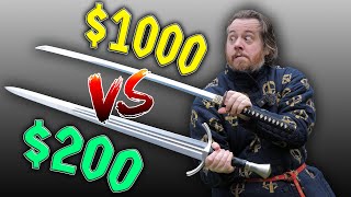 $200 Cheap LONGSWORD vs KATANA worth $1000