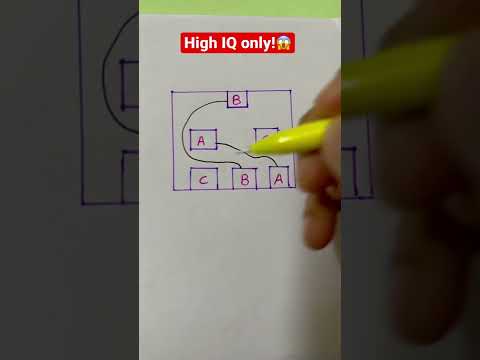 Connect A To A, B To B And C To C Without Crossing The Lines! High IQ ...