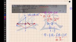 4A-平面向量的三點共線分點公式題型（搭配等高三角形）