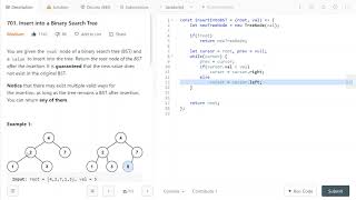 LeetCode 701. [Medium] Insert into a Binary Search Tree