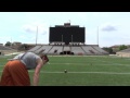 NFL Draft 2012 - Justin Tucker, Texas Kicker - 10 for 10 FGs Running Video