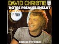 david christie notre premier enfant