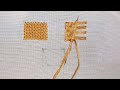 3 methods of sewing wicker or basket in embroidery🪡 🧵آموزش ۳مدل دوخت حصیری درگلدوزی