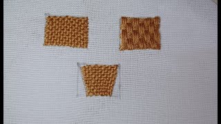 3 methods of sewing wicker or basket in embroidery🪡||🧵آموزش ۳مدل دوخت حصیری درگلدوزی