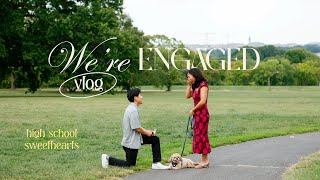 We're Engaged!!! Proposal vlog, I'm marrying my high school sweetheart 💕