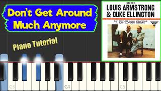 Dont Get Around Much Anymore - EASY Jazz Piano Tutorial (~Sheets and Midi in description~)